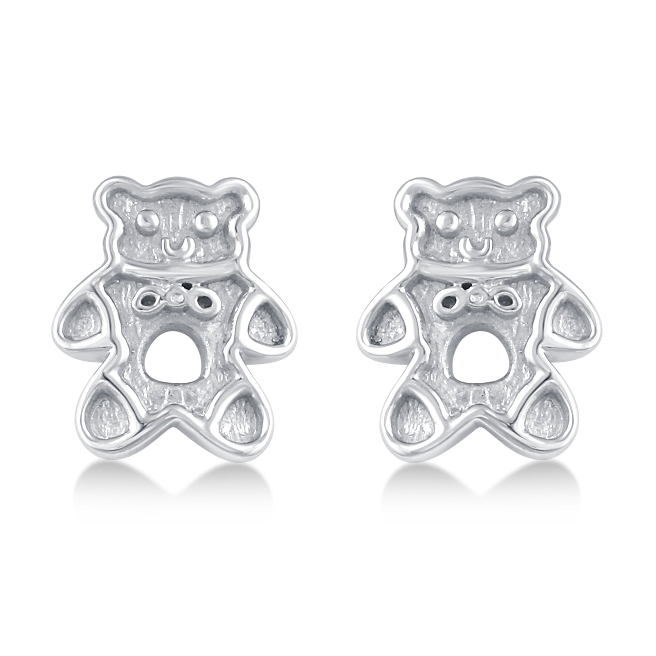 Teddy Bear Mini Stud Earrings silver925 primeandpure