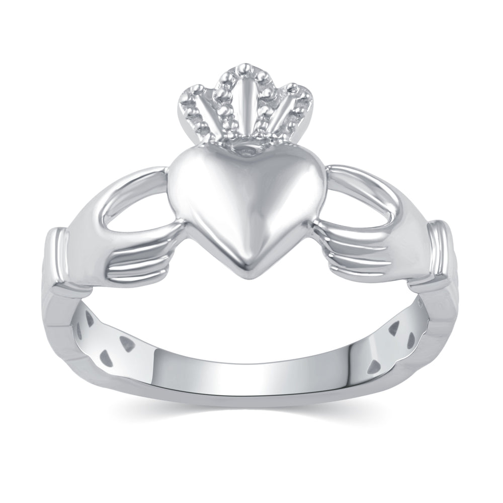 Claddagh Heart Friendship Promise BFF Irish Ring in 925 Sterling Silver