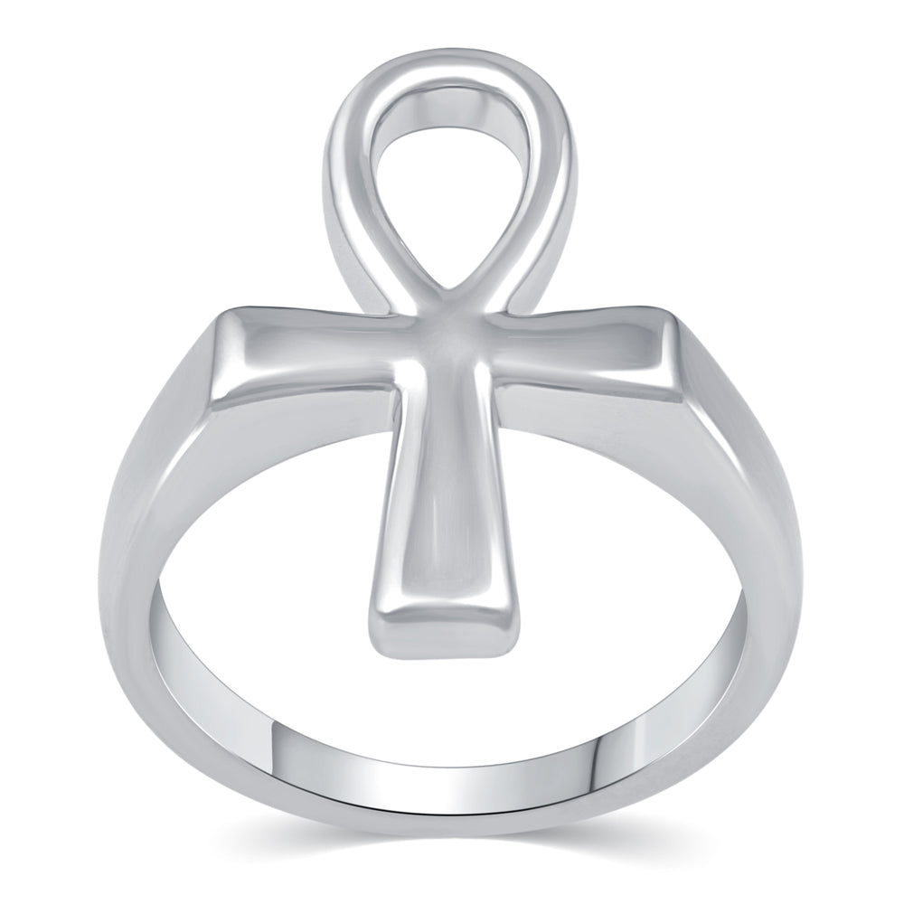 Egyptian Ancient Ankh Cross Eternity Ring