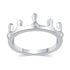 Crown Plain Ring in 925 Sterling Silver