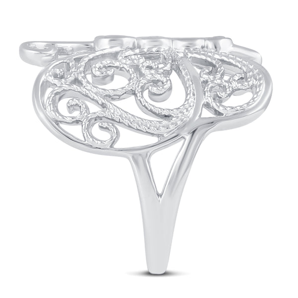 Filigree Butterfly Ring in 925 Sterling Silver - Prime and Pure