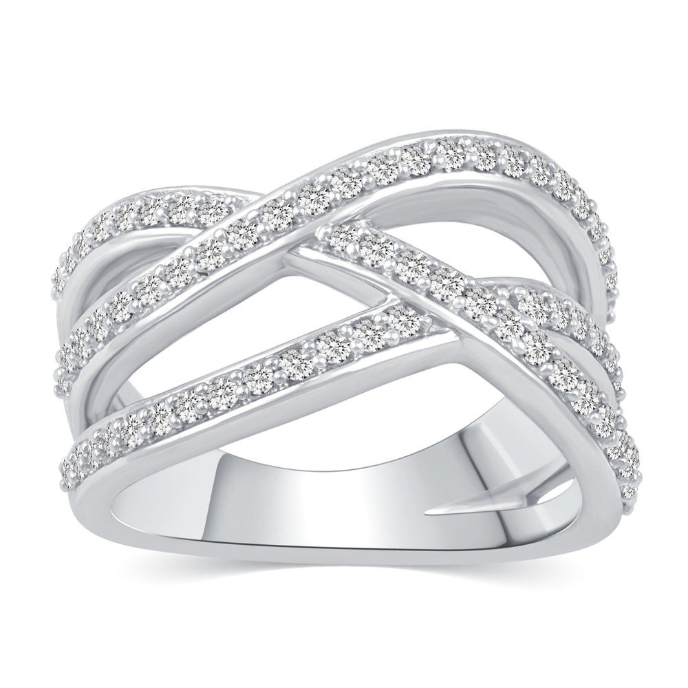 Wave Wrapped 3 Layers Ring in 925 Sterling Silver