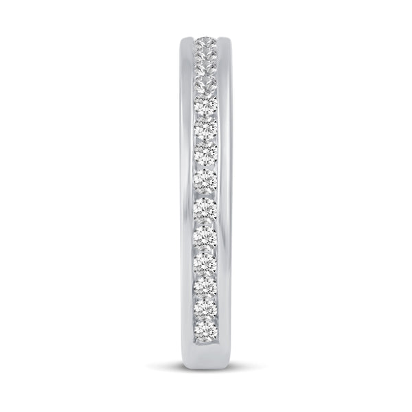 Channel Set All-Around Band Ring in 925 Sterling Silver - Prime and Pure