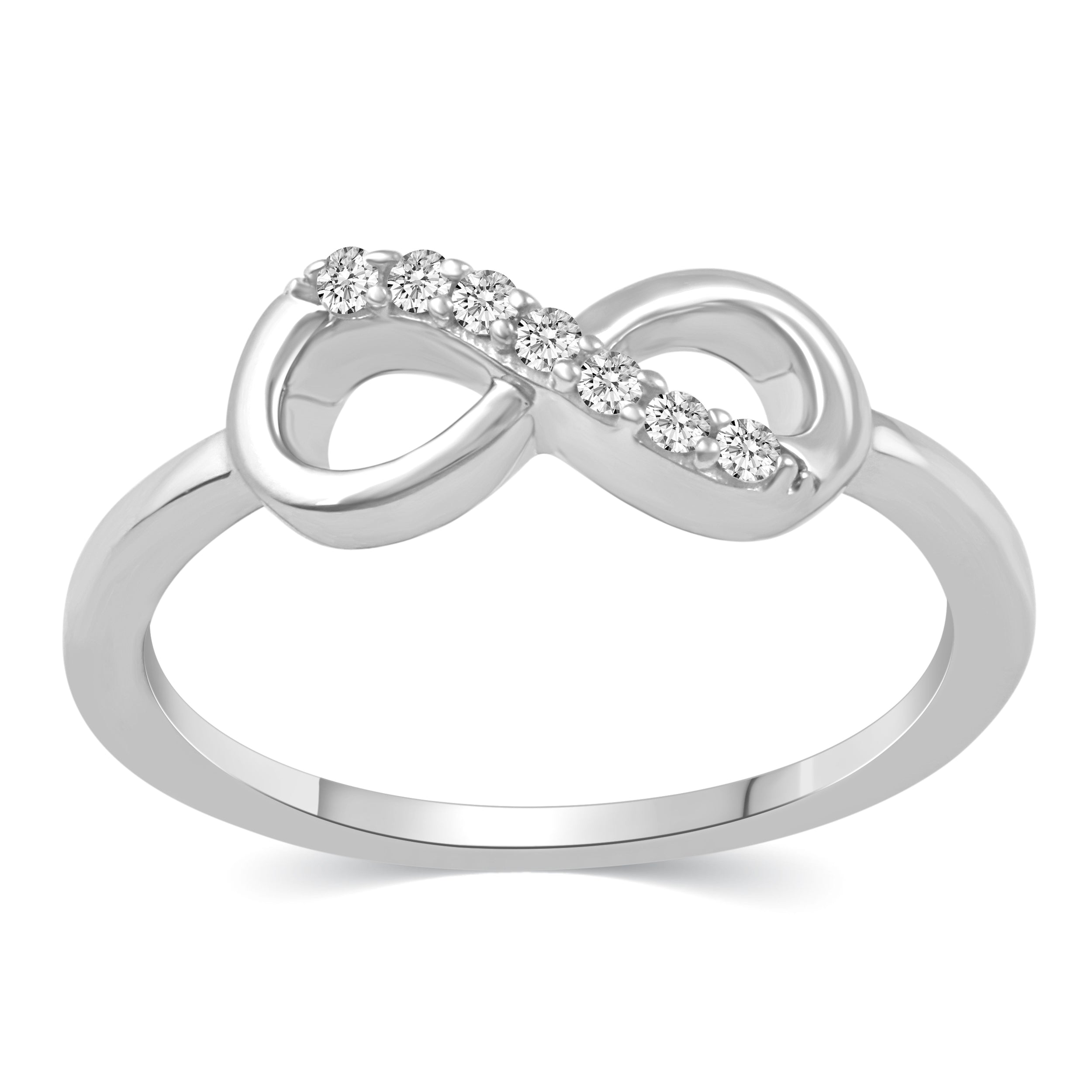 Infinity Pave Ring in 925 Sterling Silver Jewelry