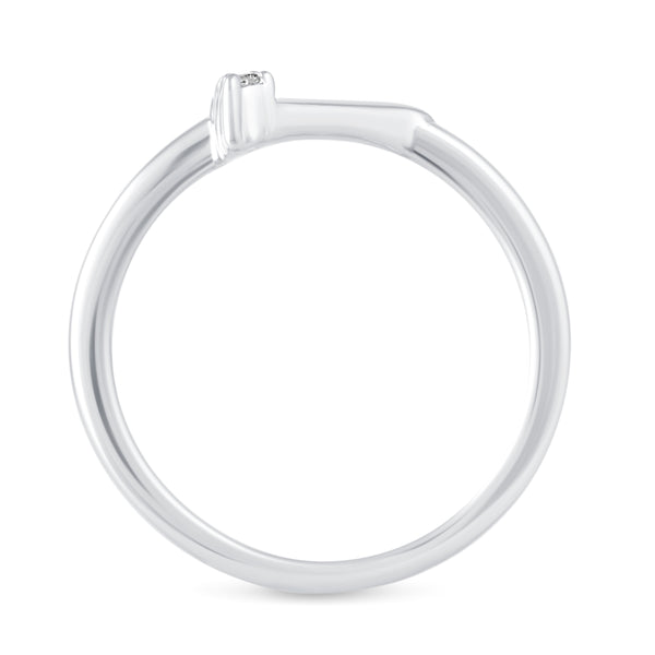 1/10 Cttw CZ Triangle Trillion Ring in 925 Sterling Silver