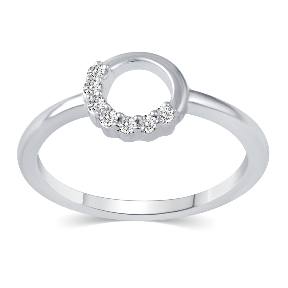 1/10 Cttw CZ Forever Circle Pave Ring in 925 Sterling Silver