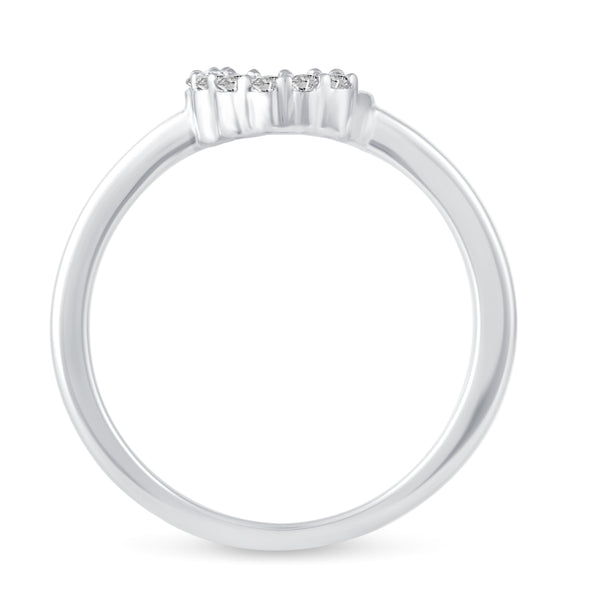 1/10 Cttw CZ Forever Circle Pave Ring in 925 Sterling Silver