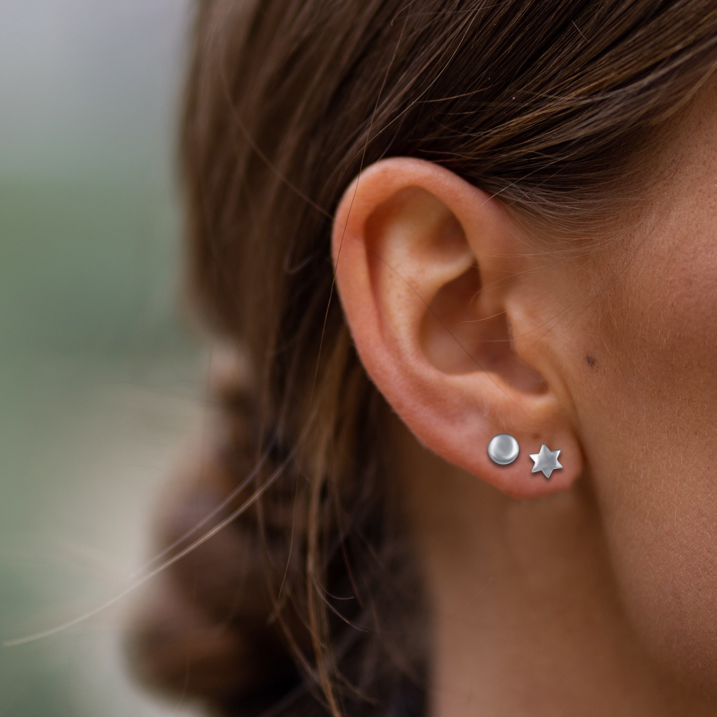 Silver stud earrings designs for girls l Silver earrings design l Beautiful  earrings for female l - YouTube