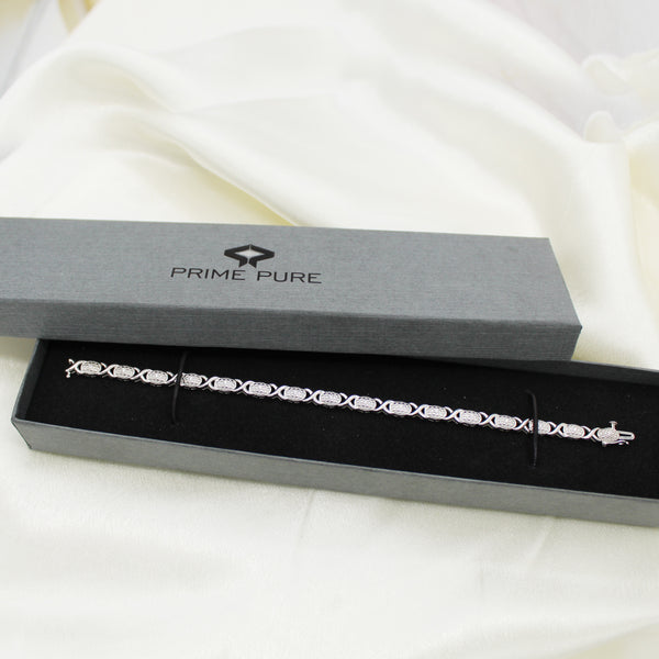 Tennis Bracelet in 925 Sterling Silver affordable fine jewelry