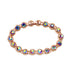 10 Cttw 7.5" Tennis Bracelet Made with Swarovski Crystals in Pink Rose Gold