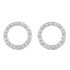 Prime and Pure 1/5 ctw CZ Circle Earrings set in 925 Sterling Silver