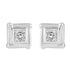 Prime and Pure 1/3 ctw CZ Stud Earrings set in 925 Sterling Silver