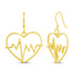 Hollow Heartbeat Wellness Heart Shape Drop Dangle Earrings primeandpure jewlery silver925