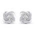 Pave Love Knot Stud Earrings silver925 primeandpure