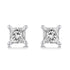 Princess Cut Stud Earrings in 925 Sterling Silver - Prime and Pure