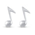 Solid Disk Plain Music Eights Note Shape Stud Earrings  jewelry primeandpure