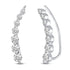 Shiny Ear Jacket Climber Earrings in 925 Sterling Silver Crawler primeandpure jewelry