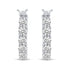 Pave Inside Out Hoop Luxury Earrings Haggiess in 925 Sterling Silver