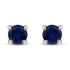 Synthetic  Saphhire Stud Earrings in 925 Sterling Silver