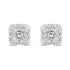 Princess Cut Studs Earrings in 925 Sterling Silver