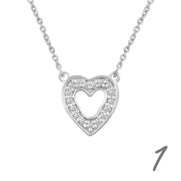 Heart Necklace Pendant in 925 Sterling Silver - Prime and Pure