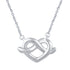 knot heart pendant neckkace primeandpure jewelry