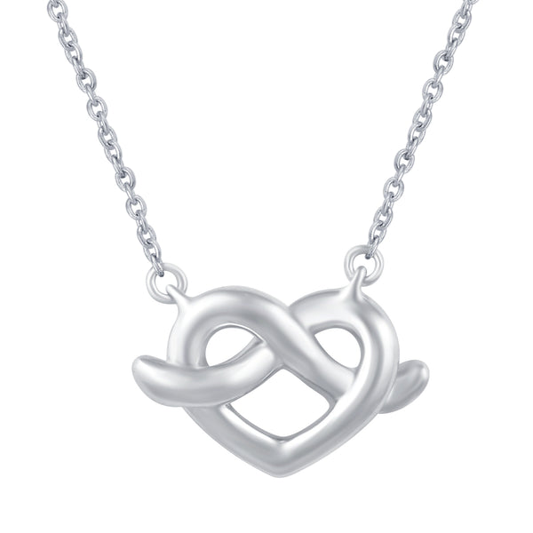 knot heart pendant neckkace primeandpure jewelry