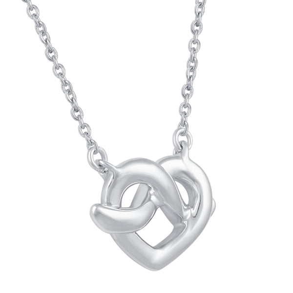 knot heart pendant neckkace primeandpure jewelry