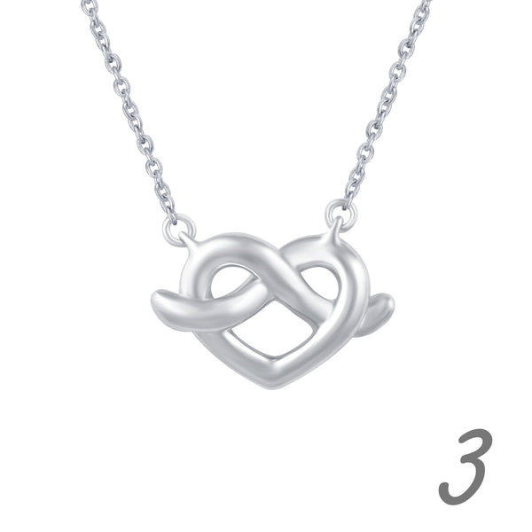 Heart Necklace Pendant in 925 Sterling Silver - Prime and Pure