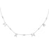 MAMA 1/10 Cttw CZ Pendant Necklace Set in 925 Sterling Silver