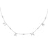 MAMA 1/10 Cttw CZ Pendant Necklace Set in 925 Sterling Silver