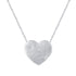 Floating Tiny Love Heart Necklace Pendant  silver jewelry primeandpure