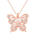 Open Butterfly Filigree Lace Necklace Pendant sterlingsilver925 jewelry primeandpure