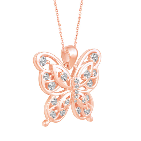 Open Butterfly Filigree Lace Necklace Pendant sterlingsilver925 jewelry primeandpure