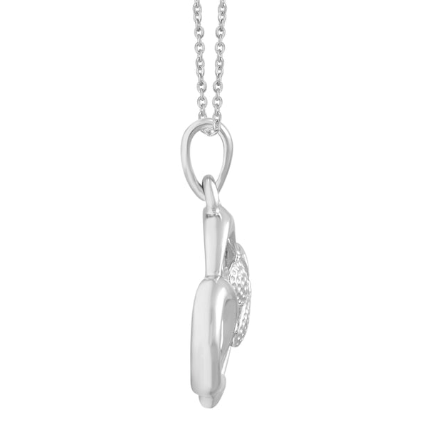 Open Heart Butterfly Necklace Pendant in 925 Sterling Silver - Prime and Pure