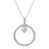 Open Circle Ring Necklace Pendant sterlingsilver jewelry primeandpure