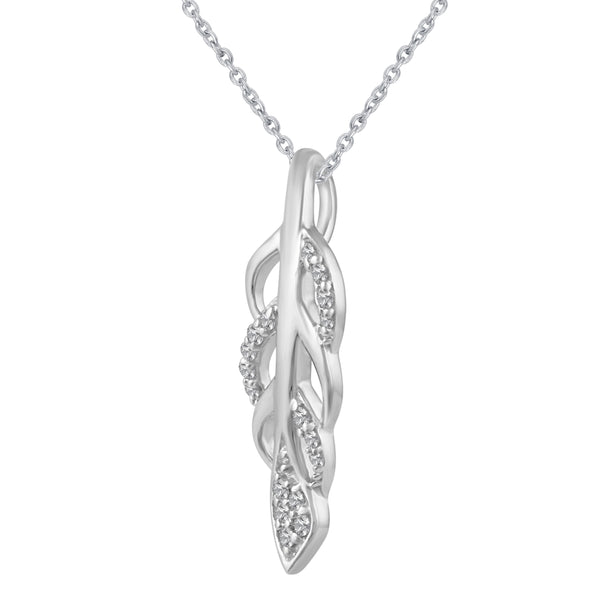 Lucky Feather Charm Angel Wing Necklace Pendant silver jewelry primeandpure