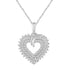 Open Heart Cluster Charm Necklace Pendant primeandpure