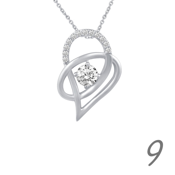 Heart Necklace Pendant in 925 Sterling Silver - Prime and Pure