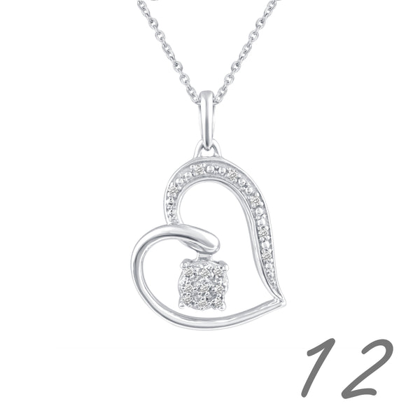 Heart Necklace Pendant in 925 Sterling Silver - Prime and Pure