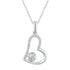 Open Heart Forever Love Charm Necklace Pendant  silver925 primeandpure