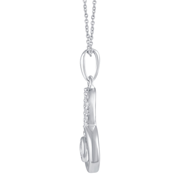 Open Heart Forever Love Charm Necklace Pendant in 925 Sterling Silver - Prime and Pure