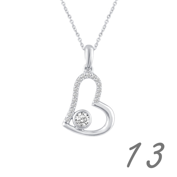 Heart Necklace Pendant in 925 Sterling Silver - Prime and Pure