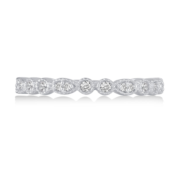 Milgrain Marquise Infinity Half Eternity Ring in 925 Sterling Silver jewelry primeandpure