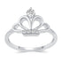 Crown of Beauty Tiara Ring in 925 Sterling Silver