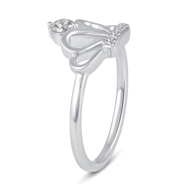 Crown of Beauty Tiara Ring in 925 Sterling Silver