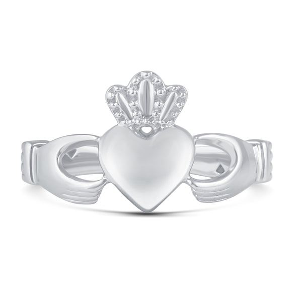 Claddagh Heart Friendship Promise BFF Irish Ring in 925 Sterling Silver Jewelry