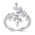 Olive Branch Leaf Wrap Ring in 925 Sterling Silver Jewelry