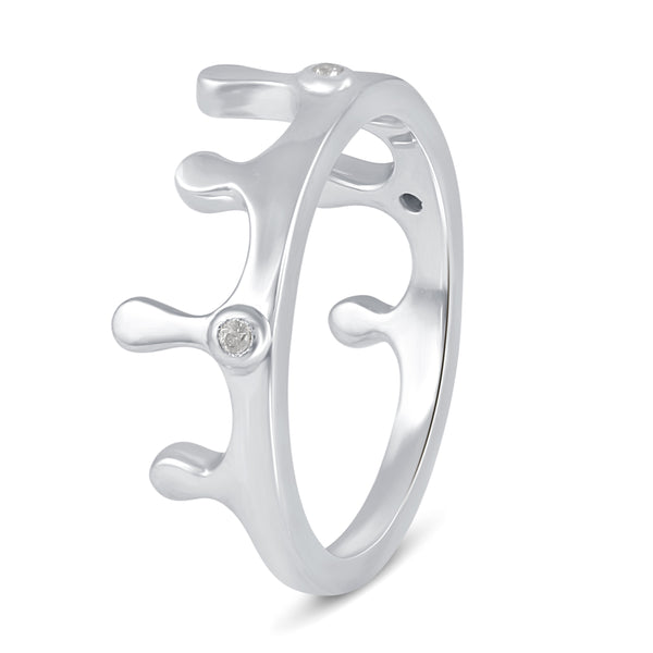 Crown Plain Ring in 925 Sterling Silver - Prime and Pure