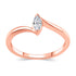 Marquise Cut Ring in 925 Sterling Silver Pink Rose Gold Jewelry